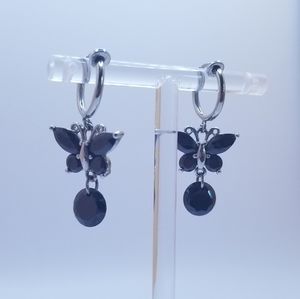 Black Butterfly Clip-on